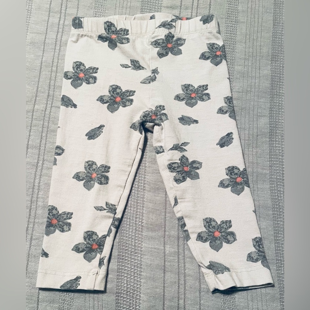 Jessica Simpson Baby - Leggings - White Sand Floral - Sleep - Play - 12Mos